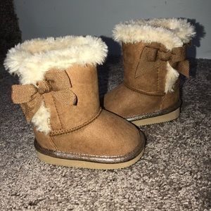 Camel colored baby boots